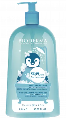 ABCDerm Gel moussant 1l, gel za kupanje beba i dece-BIODERMA