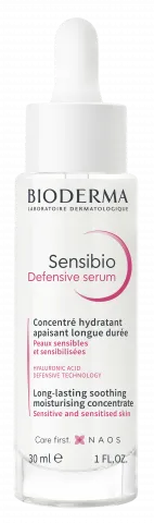 Sensibio Defensive serum 30ml, umirujući hidratantni serum koji deluje protiv prevremenog starenja za osetljivu kožu- BIODERMA