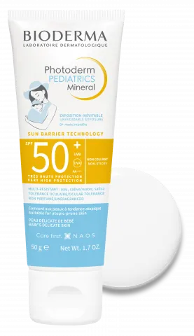 Photoderm Pediatrics Mineral SPF 50+ 50 g, mineralna zaštita za bebe pri neizbežnom izlaganju suncu-BIODERMA