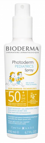 PHOTODERM Pediatrics Spray SPF 50+ 200ml, sprej za decu koji pruža visoku zaštitu od sunca-BIODERMA